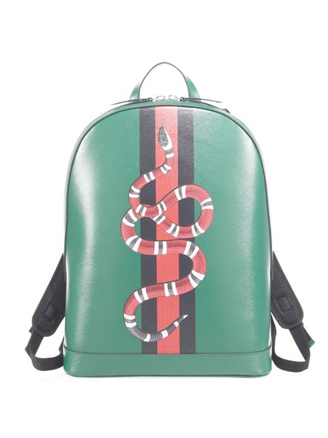 green gucci snake backpack|gucci sling backpack.